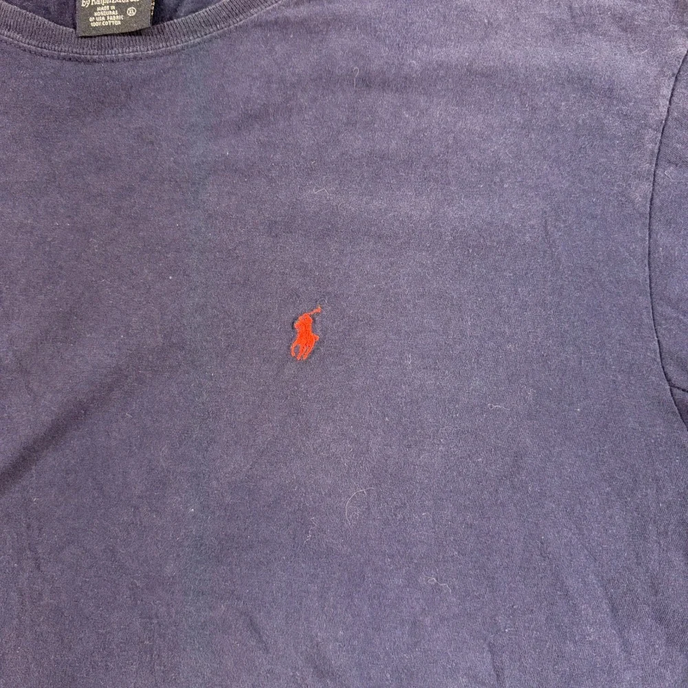 Polo Ralph Lauren Shirt Mens XL Navy Blue Red Pony Logo Short Sleeve Cotton Tee